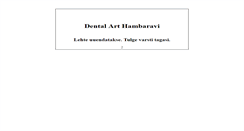 Desktop Screenshot of eng.dentalart.ee