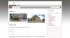 Desktop Screenshot of dentalart.si