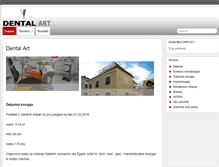 Tablet Screenshot of dentalart.si