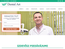Tablet Screenshot of dentalart.lv